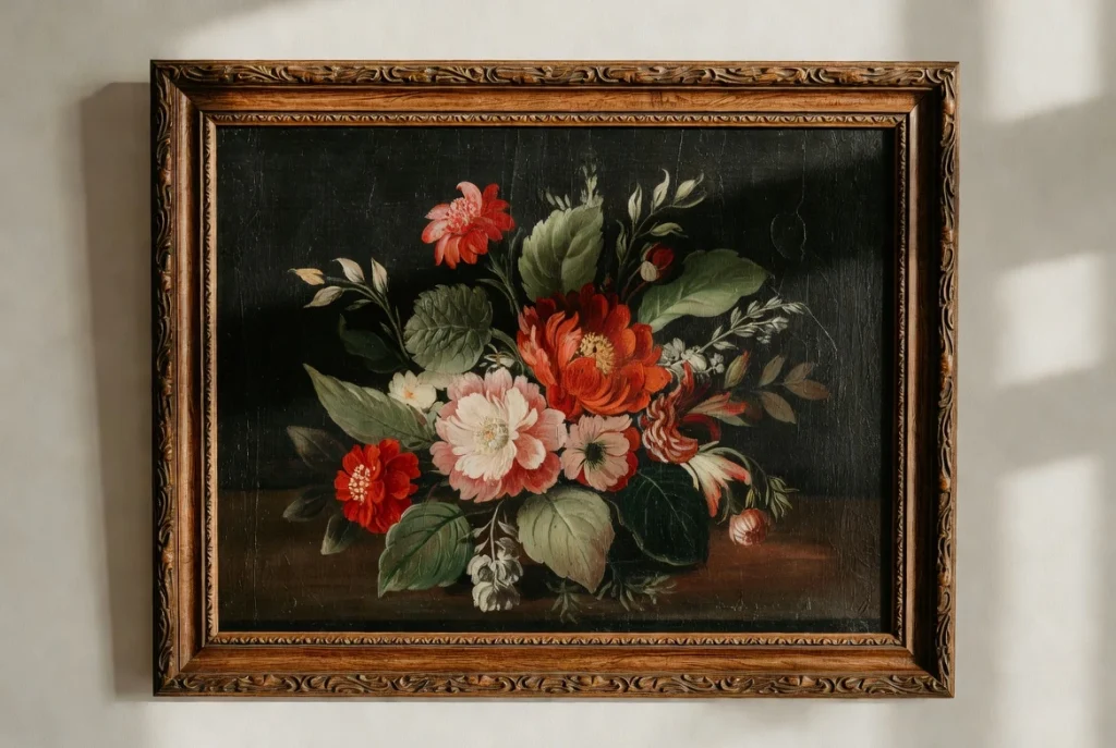 قاب تابلو گلدار