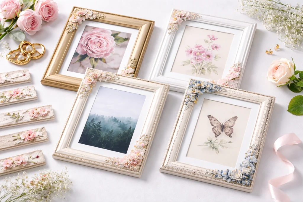 قاب گلدار تابلو