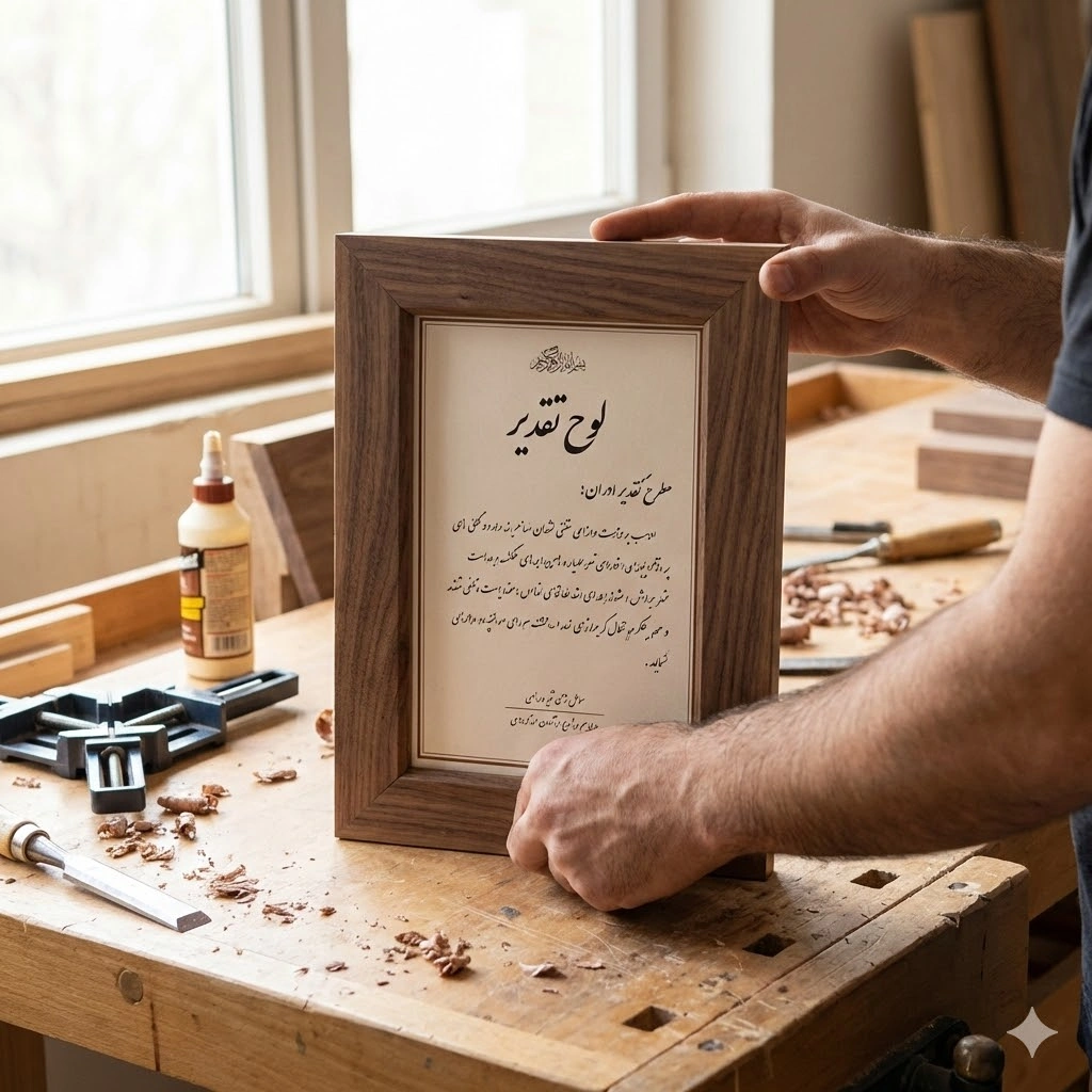 ساخت قاب لوح تقدیر